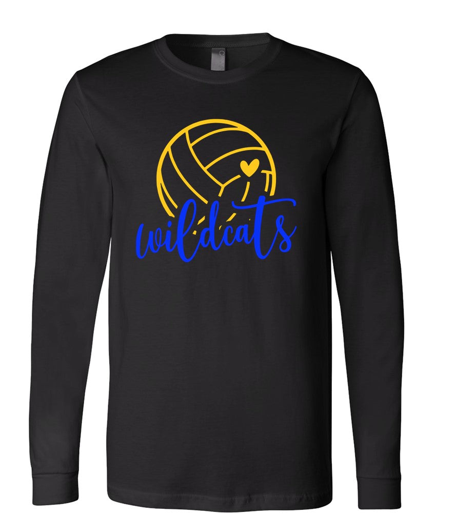 Galva Wildcats Volleyball on Black - Several Styles to Choose From!