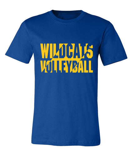 Galva Wildcats Volleyball on Blue - Several Styles to Choose From!