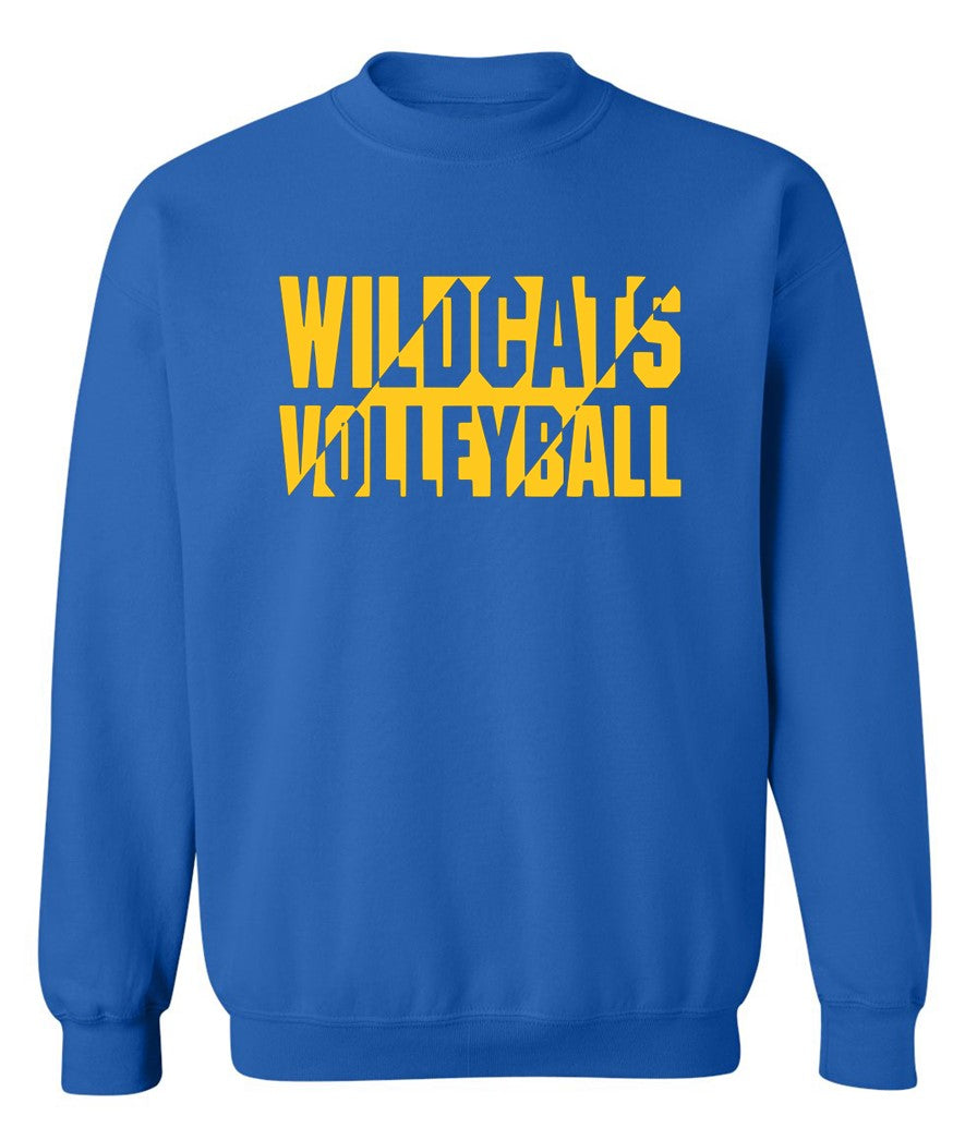 Galva Wildcats Volleyball on Blue - Several Styles to Choose From!