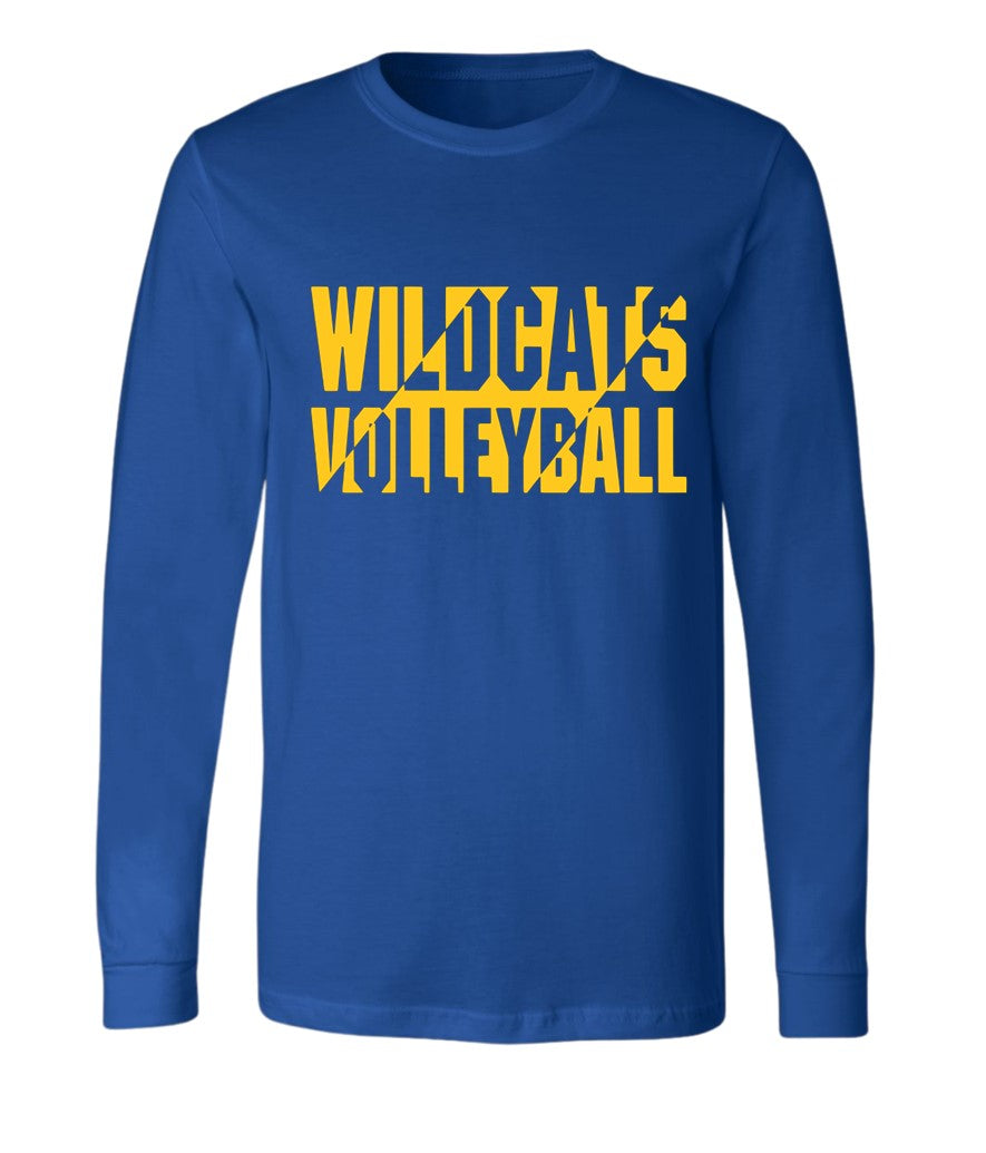 Galva Wildcats Volleyball on Blue - Several Styles to Choose From!