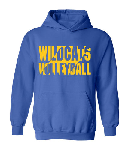 Galva Wildcats Volleyball on Blue - Several Styles to Choose From!