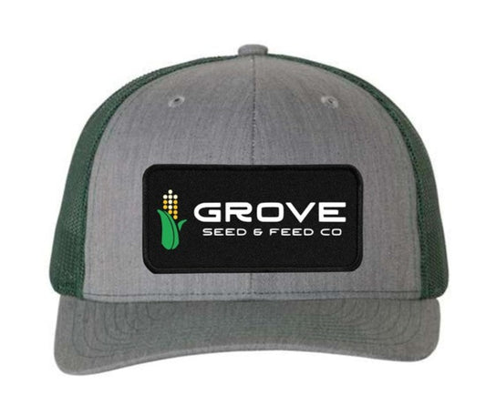 Richardson 112 Hat - Heather Grey Front with Green Back