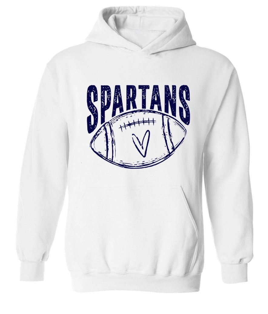 Spartans Football on White - Several Styles to Choose From!