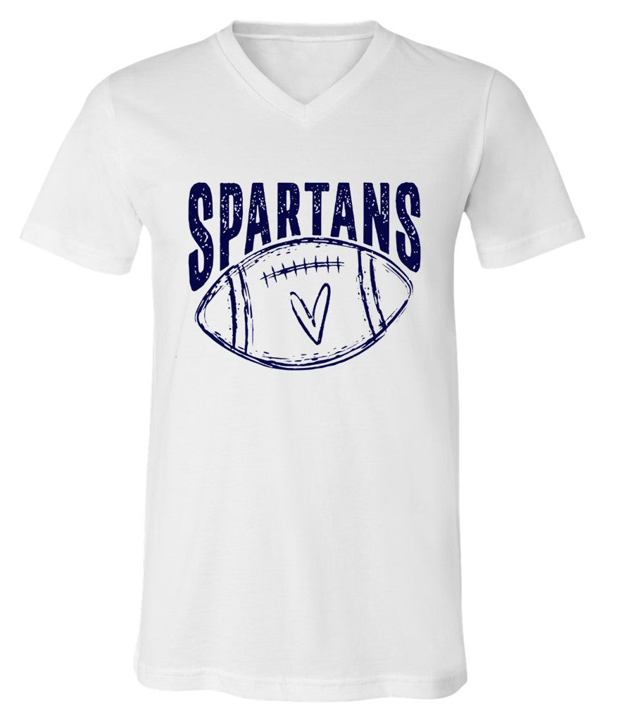 Spartans Football on White - Several Styles to Choose From!