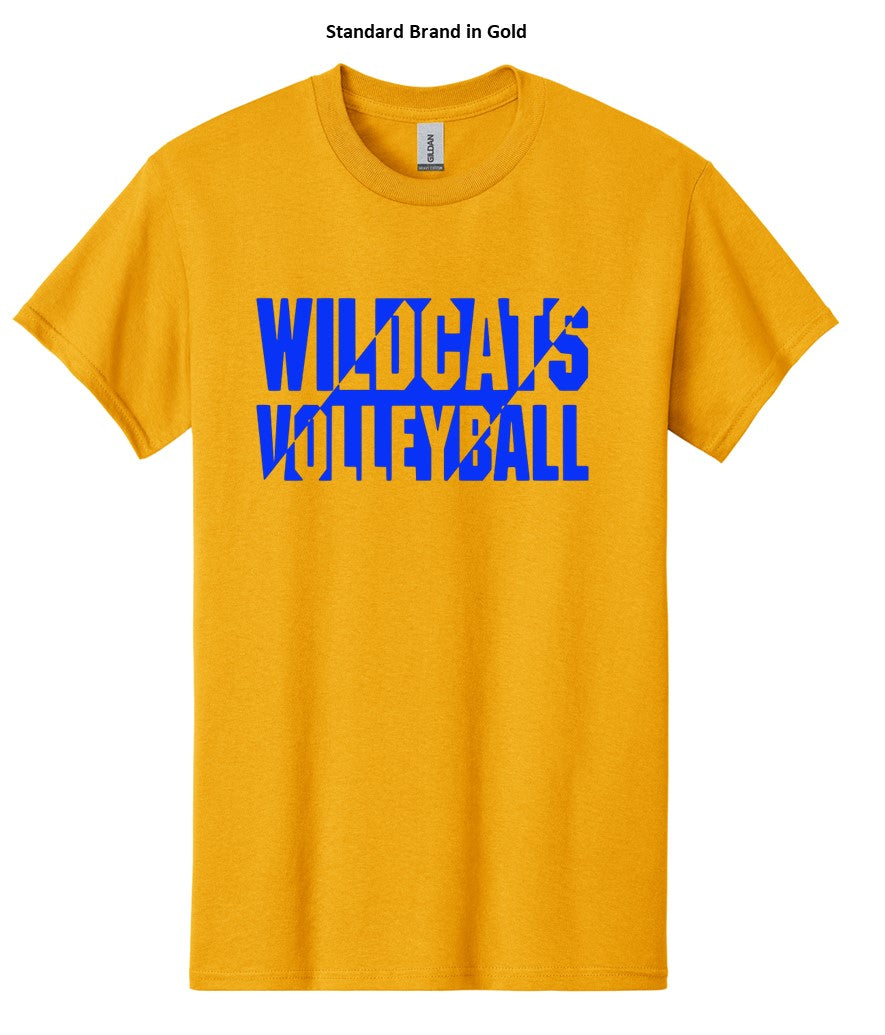 Galva Wildcats Volleyball on a variety of Yellows! - Several Styles to Choose From!