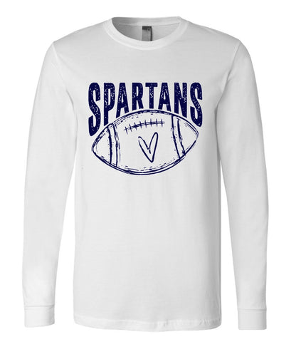 Spartans Football on White - Several Styles to Choose From!