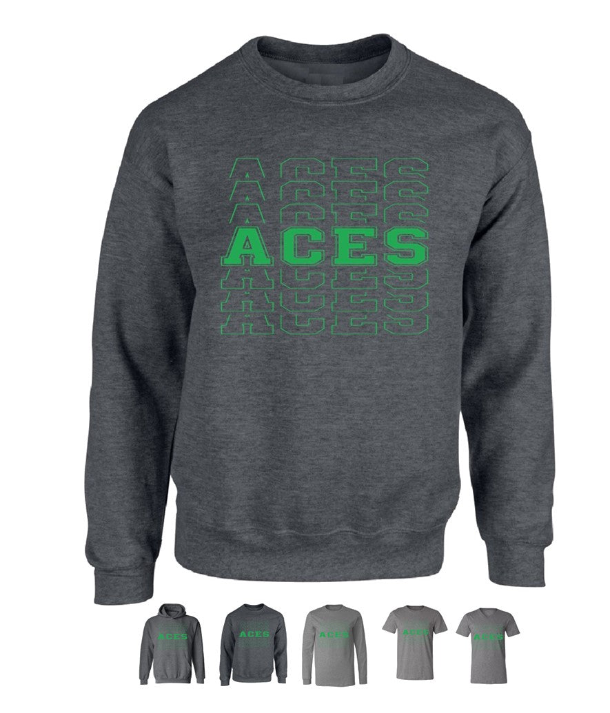 Aces Repeat on Deep Heather - Several Styles to Choose From!