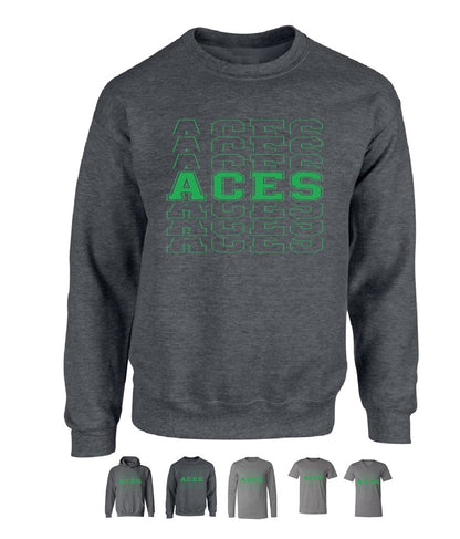 Aces Repeat on Deep Heather - Several Styles to Choose From!