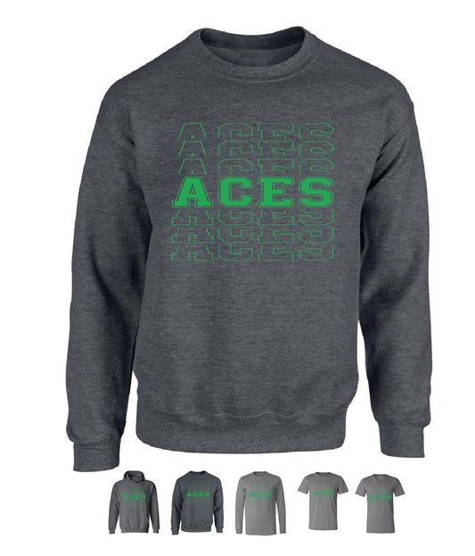 Aces Repeat on Deep Heather - Several Styles to Choose From!