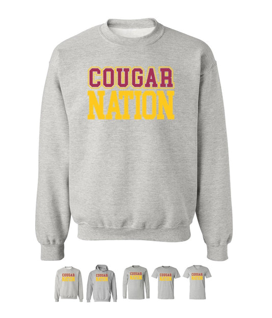 Cougar Nation on Grey - Several Styles to Choose From!