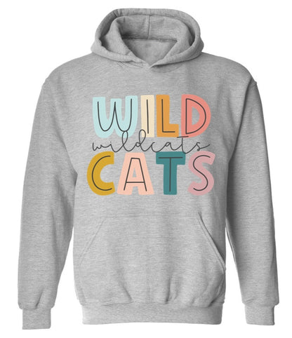 Wildcats - Athletic Heather - Tee, V-Neck, Sweatshirt, Long Sleeve Tee and Hoodie