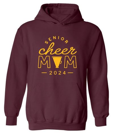 R/W - Senior Cheer Mom on Maroon- Several Styles to Choose From!