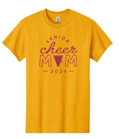 R/W - Senior Cheer Mom on Heather Mustard and Gold - Several Styles to Choose From!