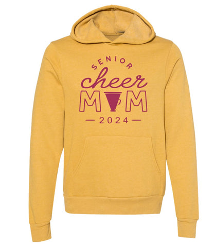 R/W - Senior Cheer Mom on Heather Mustard and Gold - Several Styles to Choose From!