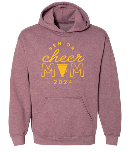 R/W - Senior Cheer Mom on Heather Maroon - Several Styles to Choose From!