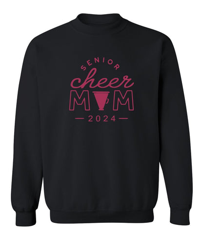 R/W - Senior Cheer Mom on Black- Several Styles to Choose From!