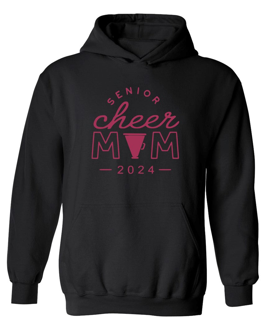 R/W - Senior Cheer Mom on Black- Several Styles to Choose From!