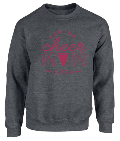 R/W - Senior Cheer Mom on Deep Heather - Several Styles to Choose From!