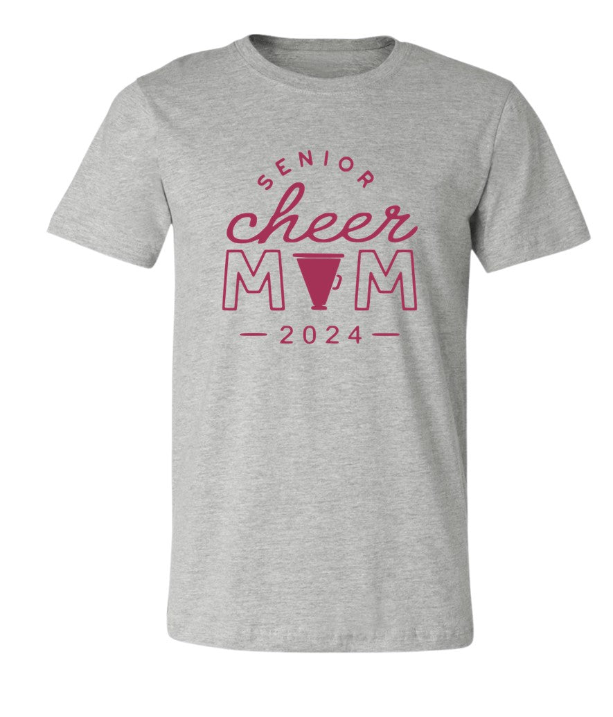 R/W - Senior Cheer Mom on Grey - Several Styles to Choose From!