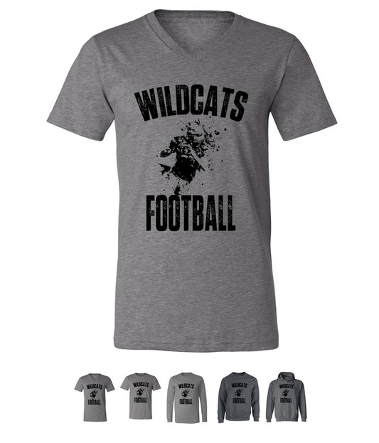 Wildcats Football on Deep Heather - Several Styles to Choose From!