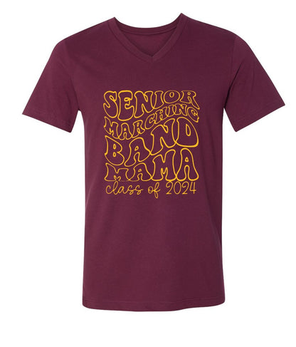 R/W - Senior Marching Band on Maroon- Several Styles to Choose From!