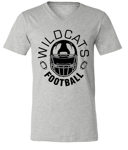 Galva Wildcats Football on Grey - Several Styles to Choose From!