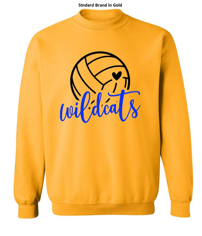 Galva Wildcats Volleyball on a variety of Yellows! - Several Styles to Choose From!