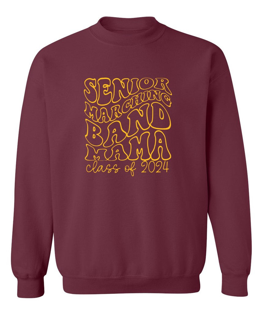 R/W - Senior Marching Band on Maroon- Several Styles to Choose From!