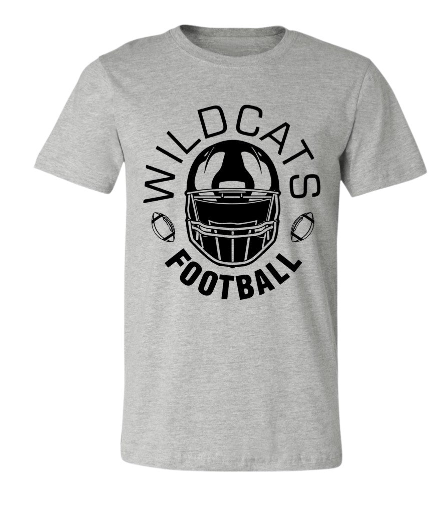 Galva Wildcats Football on Grey - Several Styles to Choose From!