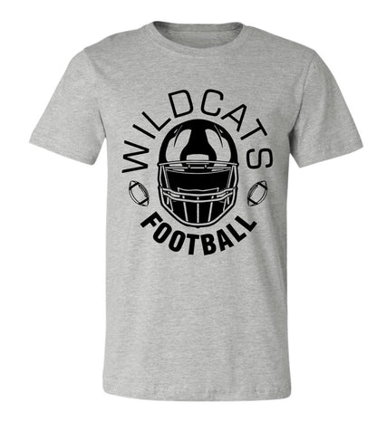 Galva Wildcats Football on Grey - Several Styles to Choose From!