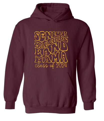 R/W - Senior Marching Band on Maroon- Several Styles to Choose From!