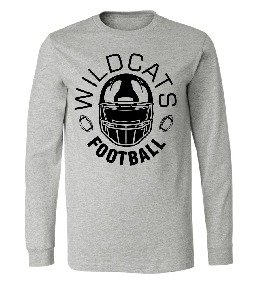 Galva Wildcats Football on Grey - Several Styles to Choose From!