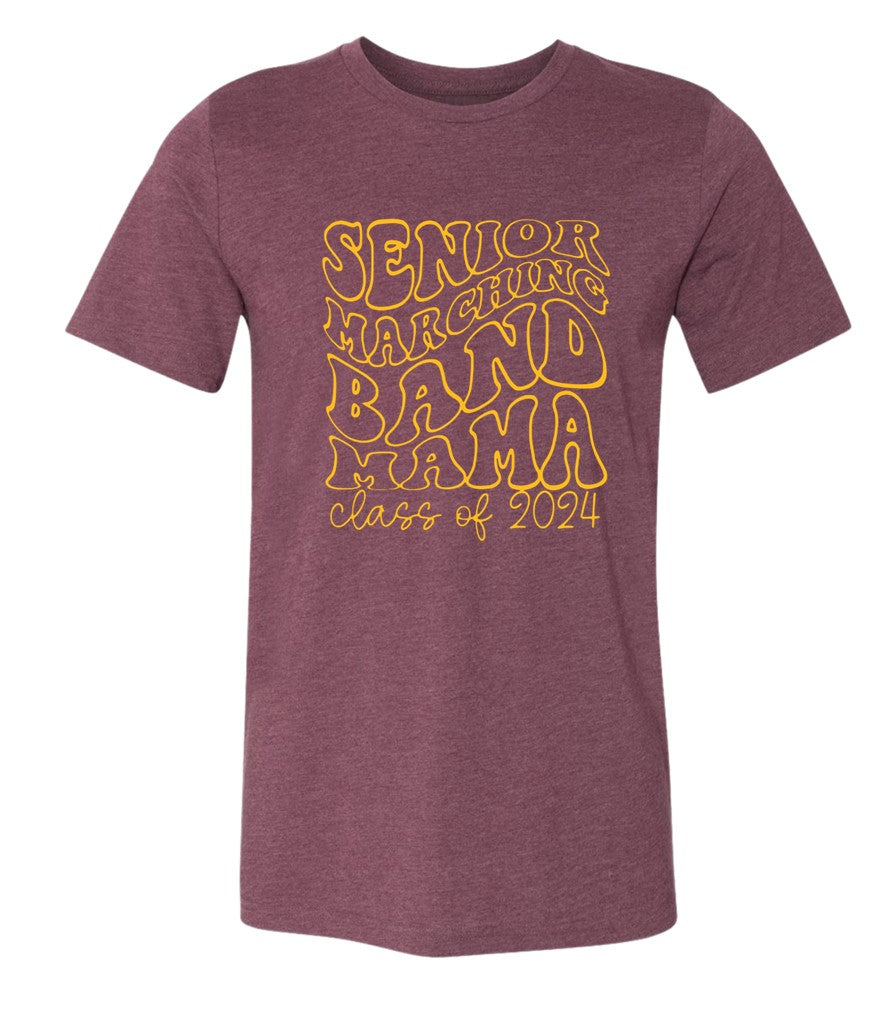 R/W - Senior Marching Band on Heather Maroon - Several Styles to Choose From!