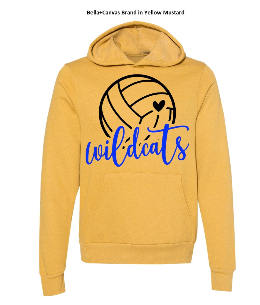 Galva Wildcats Volleyball on a variety of Yellows! - Several Styles to Choose From!