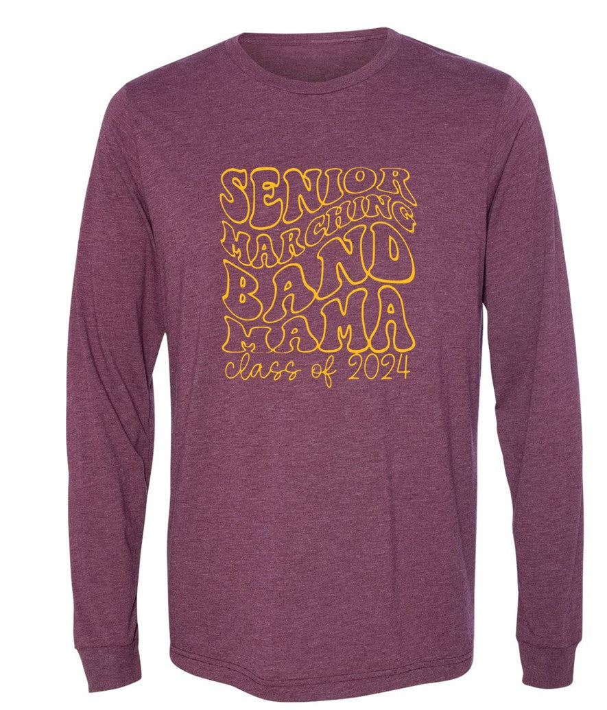 R/W - Senior Marching Band on Heather Maroon - Several Styles to Choose From!