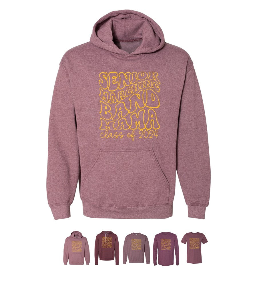 R/W - Senior Marching Band on Heather Maroon - Several Styles to Choose From!