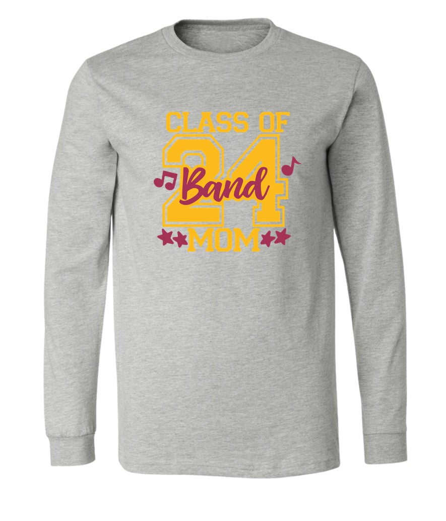 R/W - Senior Band Mom on Grey - Several Styles to Choose From!