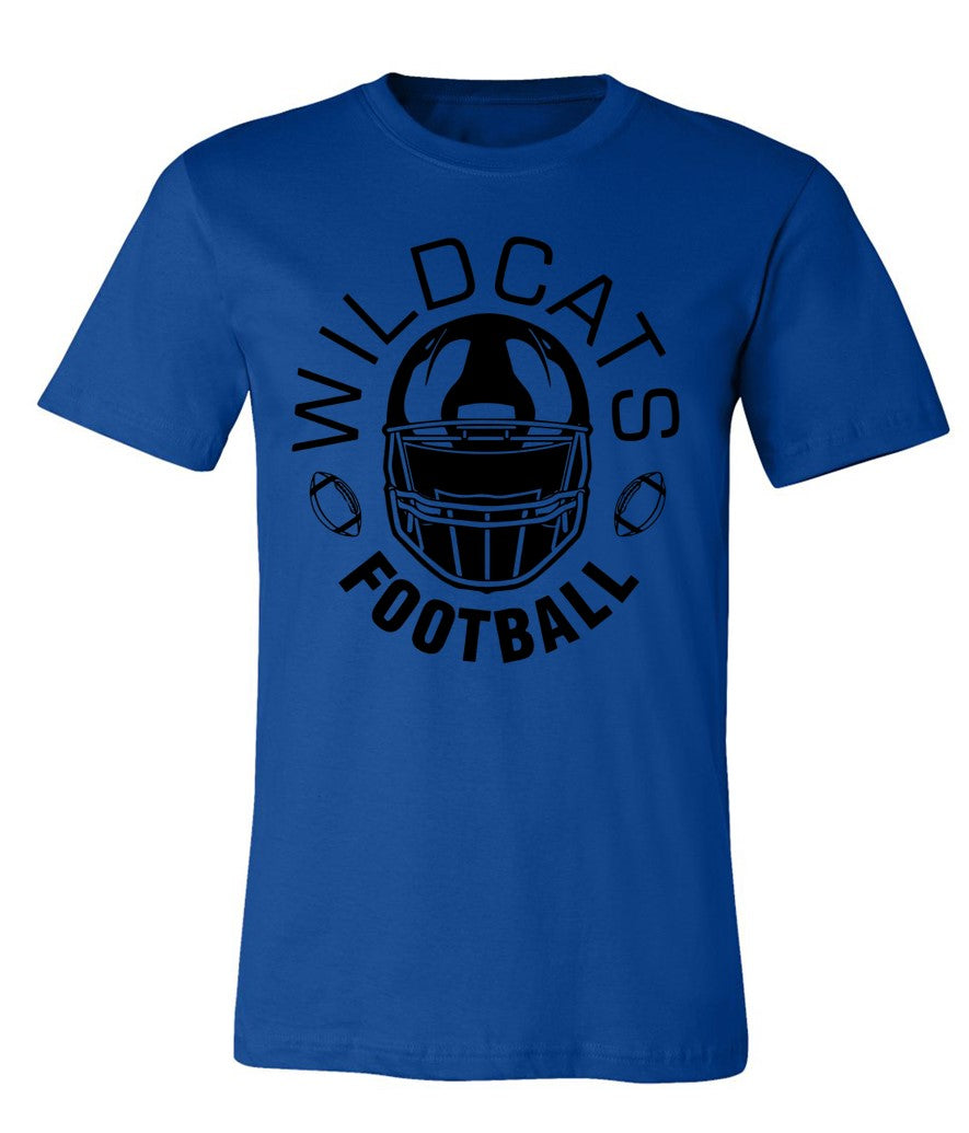 Galva Wildcats Football on Blue - Several Styles to Choose From!