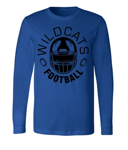 Galva Wildcats Football on Blue - Several Styles to Choose From!