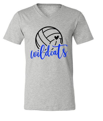 Galva Wildcats Volleyball on Grey - Several Styles to Choose From!