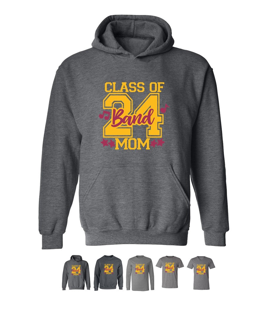 R/W - Band Mom on Deep Heather - Several Styles to Choose From!