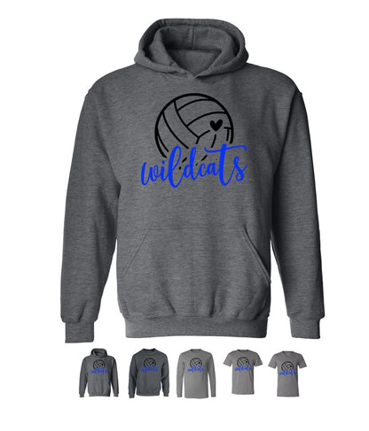 Wildcats Volleyball on Deep Heather - Several Styles to Choose From!