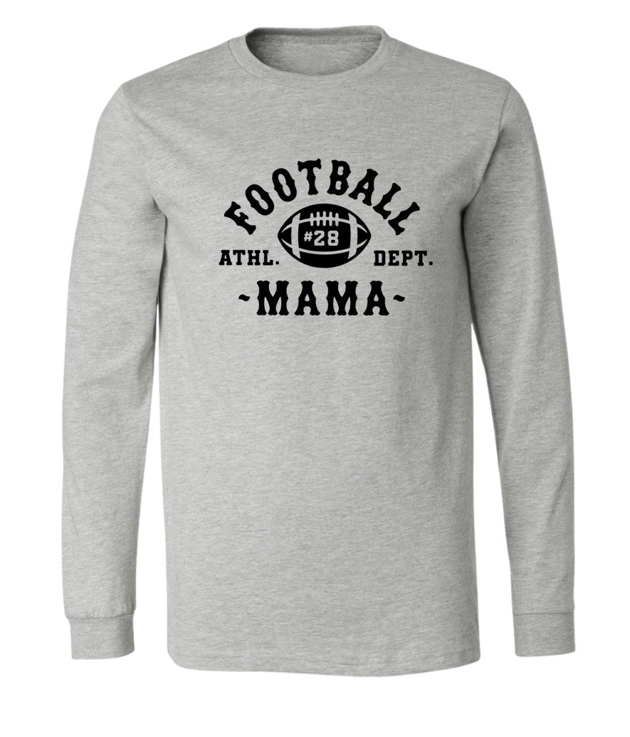 Football Mama on Grey - Several Styles to Choose From!