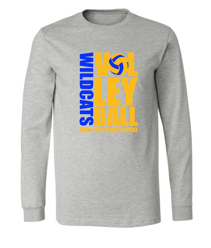 Galva Wildcats Volleyball on Grey - Several Styles to Choose From!