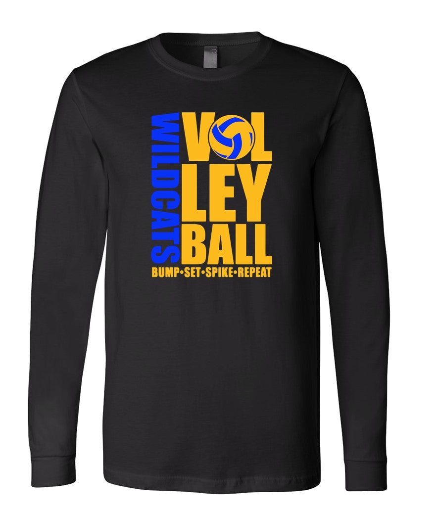 Galva Wildcats Volleyball on Black - Several Styles to Choose From!