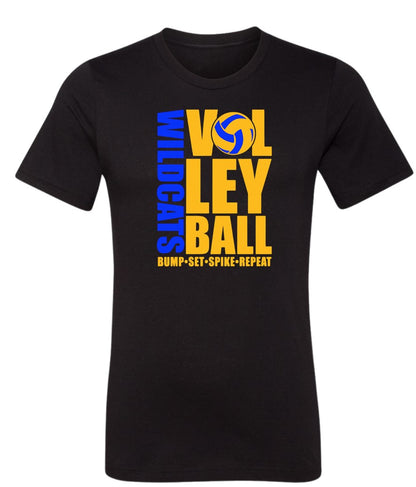 Galva Wildcats Volleyball on Black - Several Styles to Choose From!