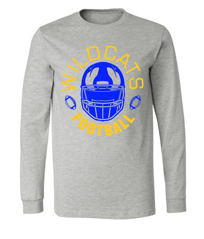 Galva Wildcats Football on Grey - Several Styles to Choose From!