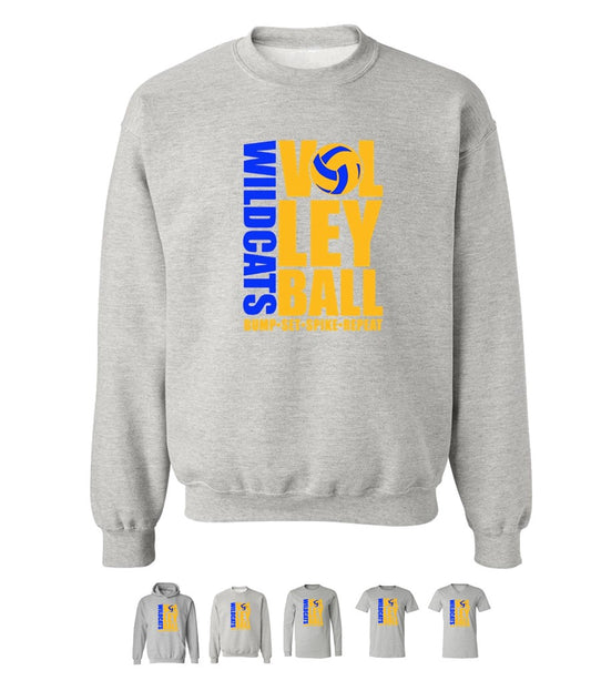 Galva Wildcats Volleyball on Grey - Several Styles to Choose From!