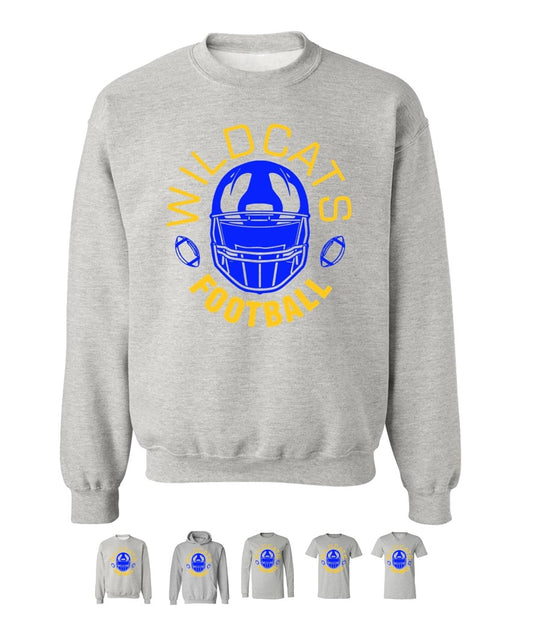 Galva Wildcats Football on Grey - Several Styles to Choose From!