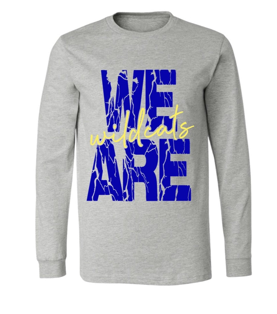 Wildcats - TALL SIZES - Athletic Heather - Tee, Sweatshirt, Long Sleeve Tee and Hoodie